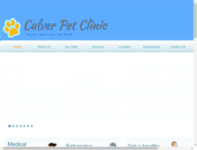 Tablet Screenshot of culverpetclinic.com